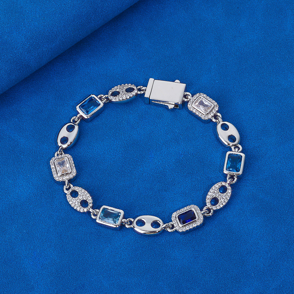 Fastener Colored Spring Bracelet