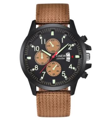 đ Mens Brand Watches Fashion Nylon Band Military Sports Watch (100% off)