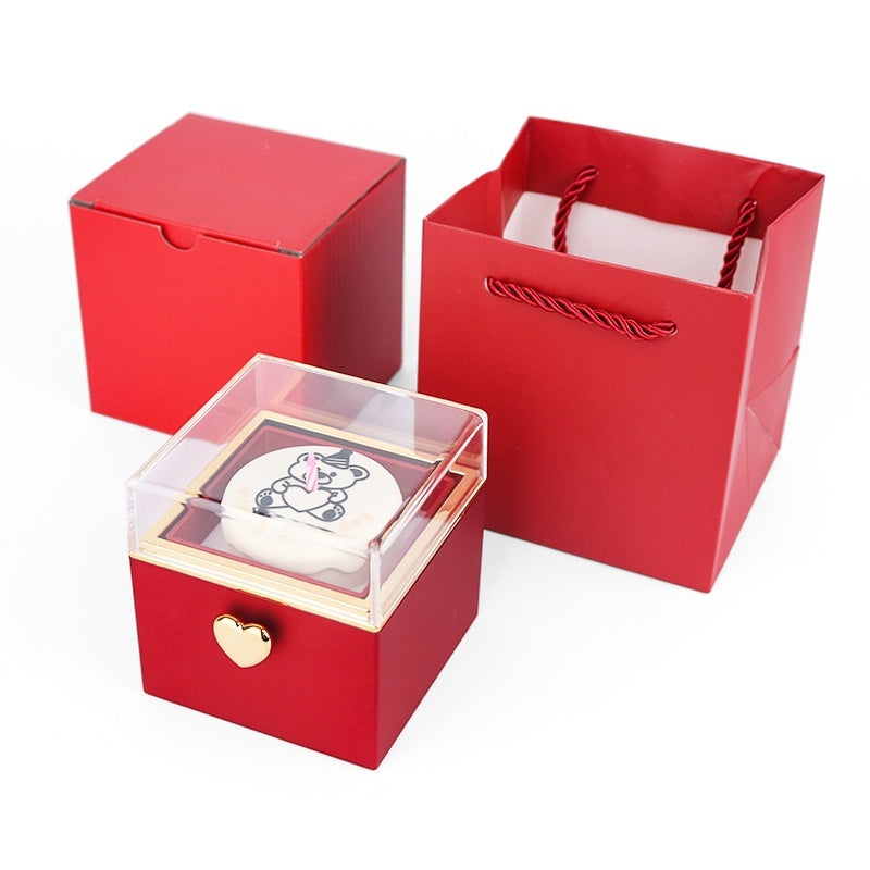 Bear Cake Surprise Flip Ring Box