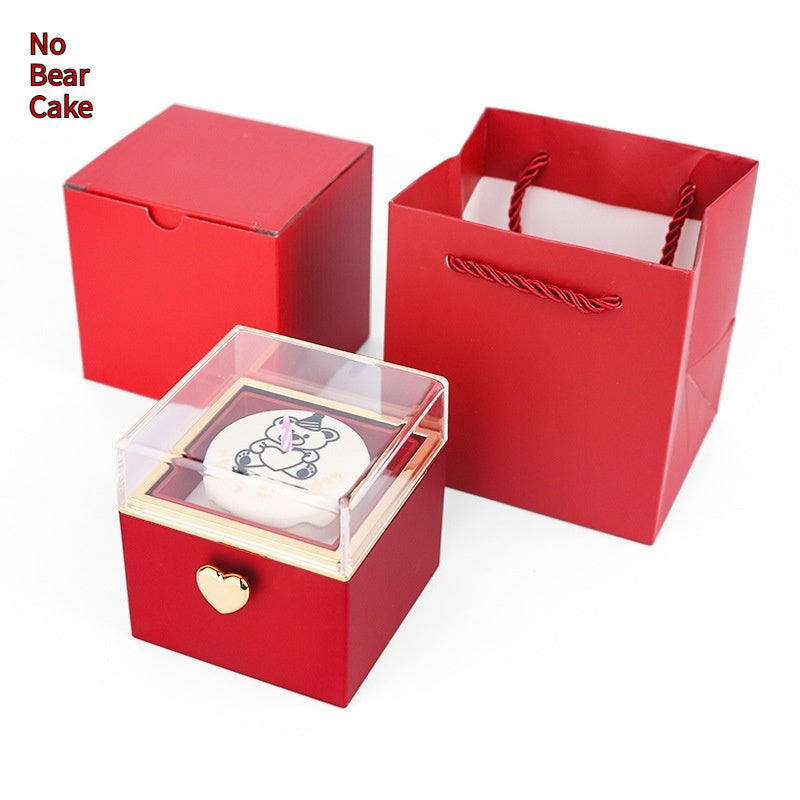 Bear Cake Surprise Flip Ring Box