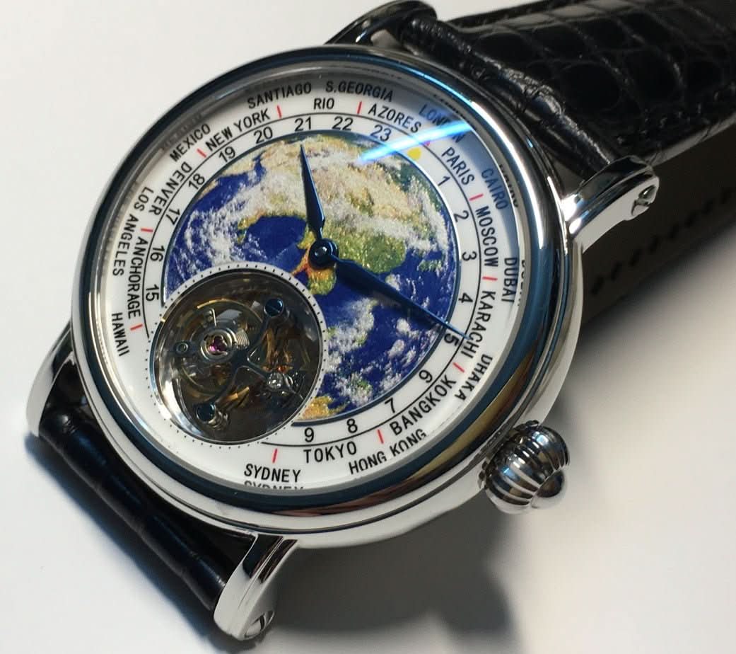 3D Globe Tourbillon Round Watch Fashion - STRAVAE