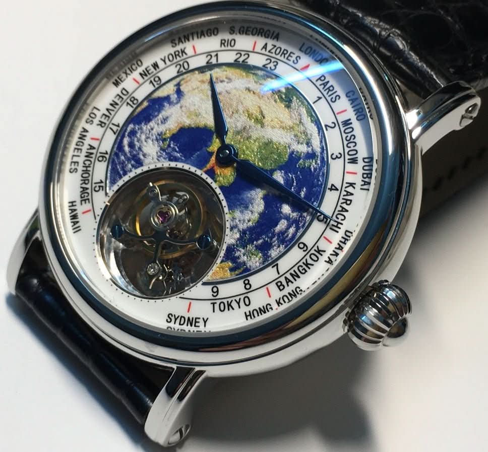 3D Globe Tourbillon Round Watch Fashion - STRAVAE