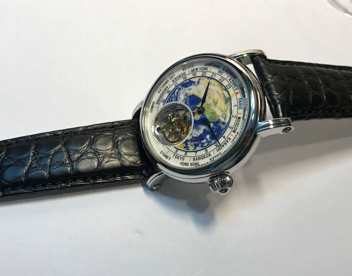 3D Globe Tourbillon Round Watch Fashion - STRAVAE