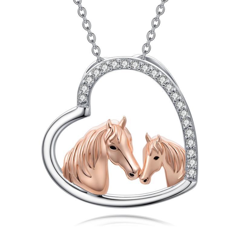 Silver horse Necklace