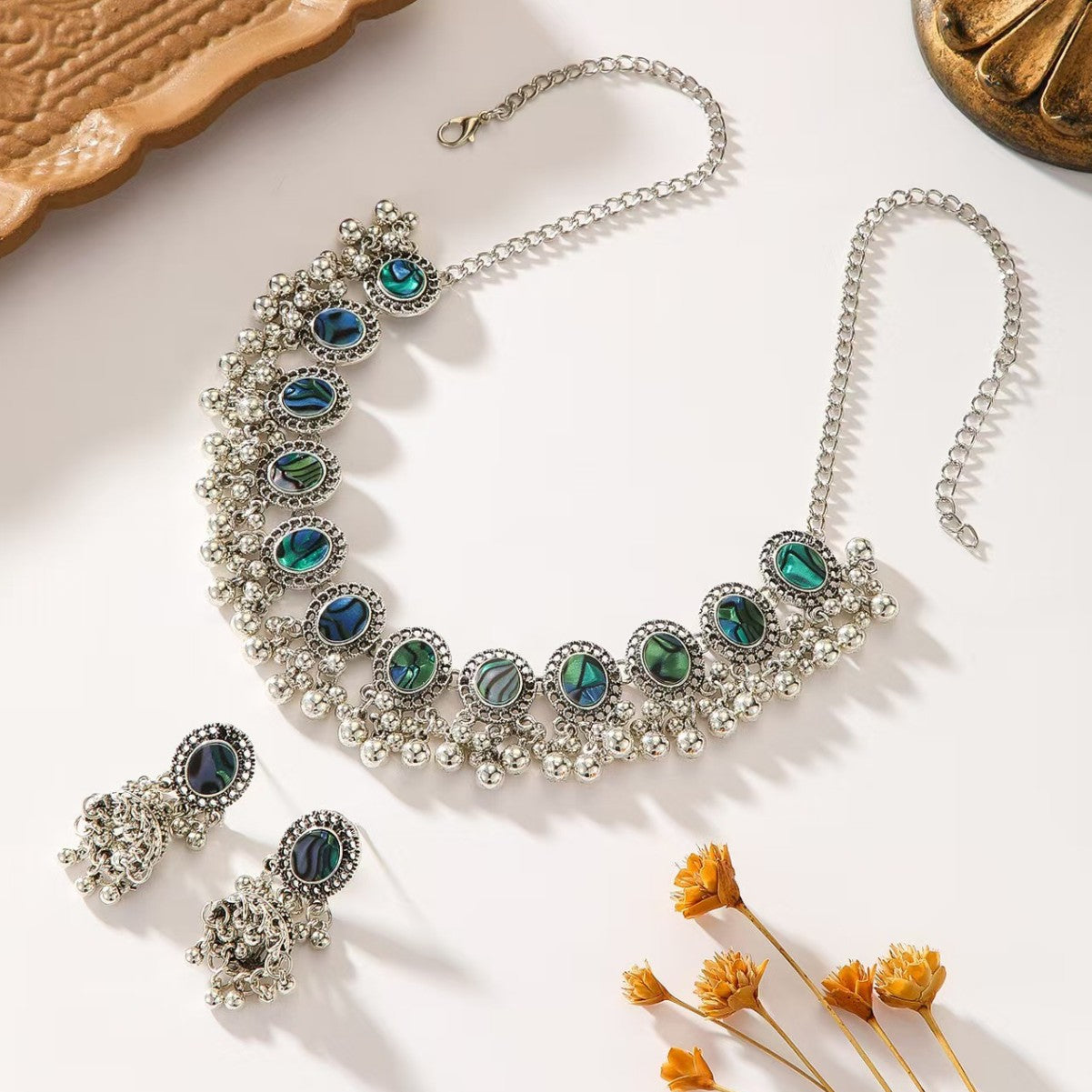 Abalone Shell Bohemian Round Ethnic Style