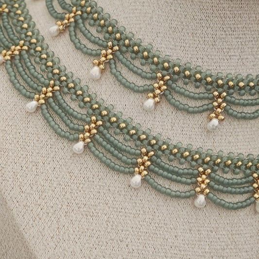 Retro Style Tassel Water Drop Pearl Pendant