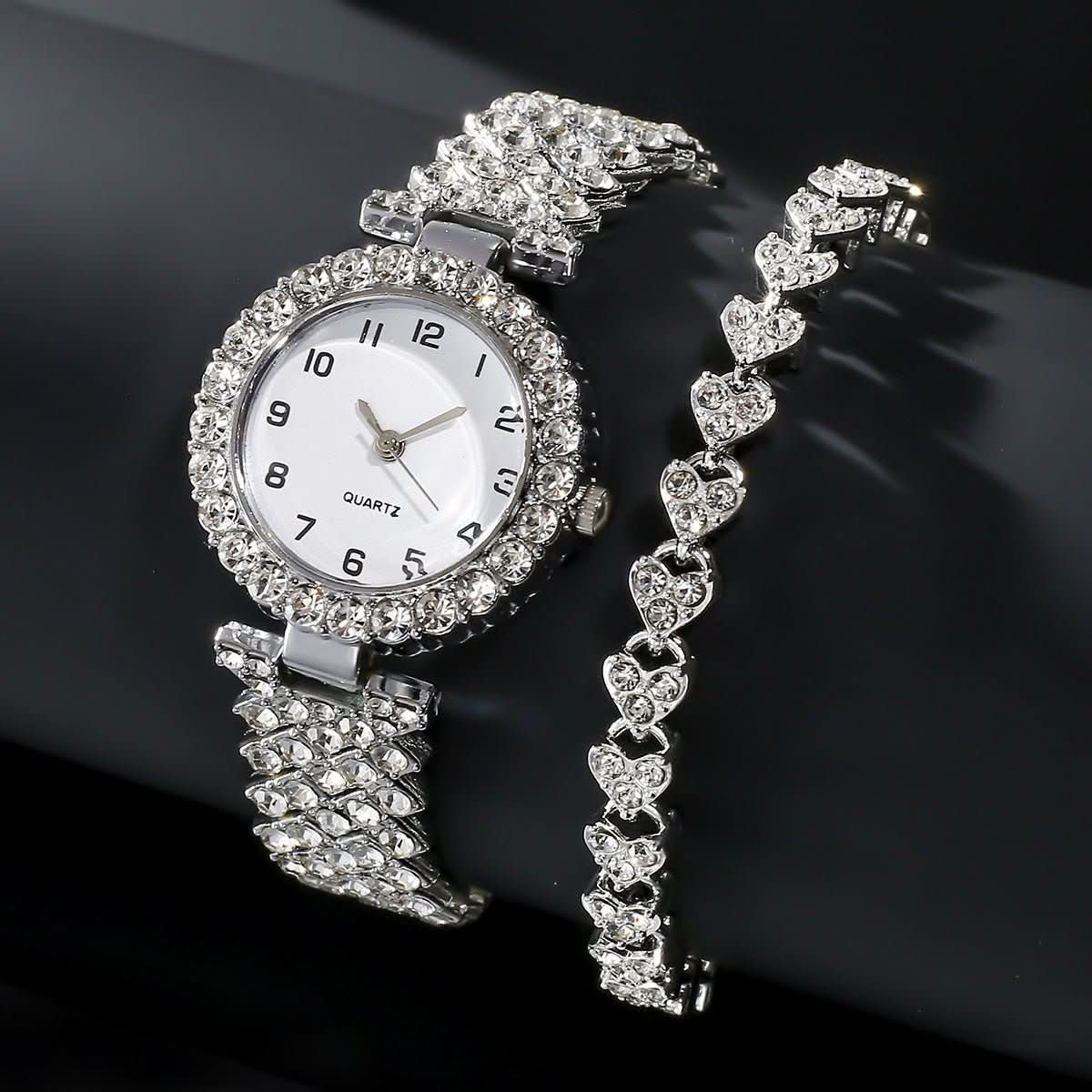 Crystal Duchess Watch & Bracelet Pair - STRAVAÉ