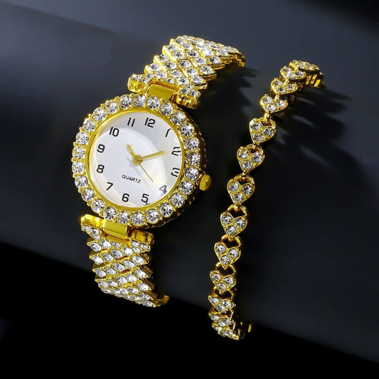 Crystal Duchess Watch & Bracelet Pair - STRAVAÉ