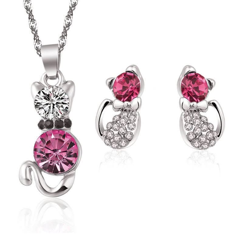 Crystal Stud Necklace - STRAVAÉ