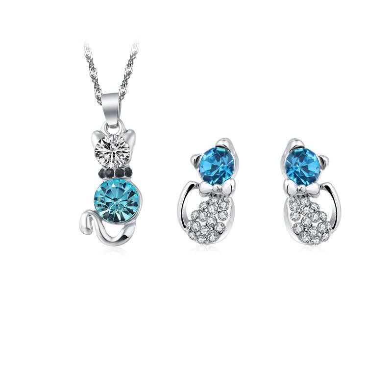 Crystal Stud Necklace - STRAVAÉ
