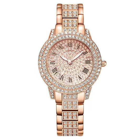 Diamond Fashion Roman Quartz Watch Five - piece Set - STRAVAE