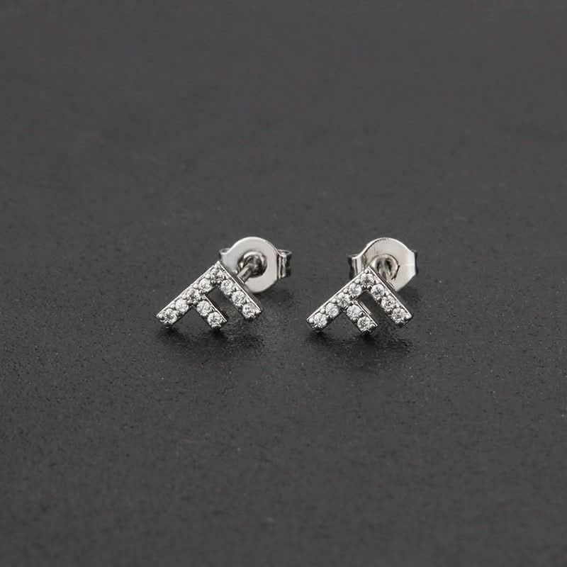 đ Diamond Lettered Earrings (100% off)