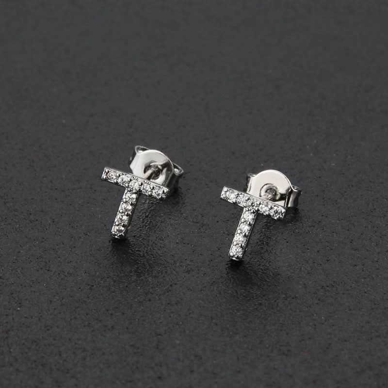 đ Diamond Lettered Earrings (100% off)