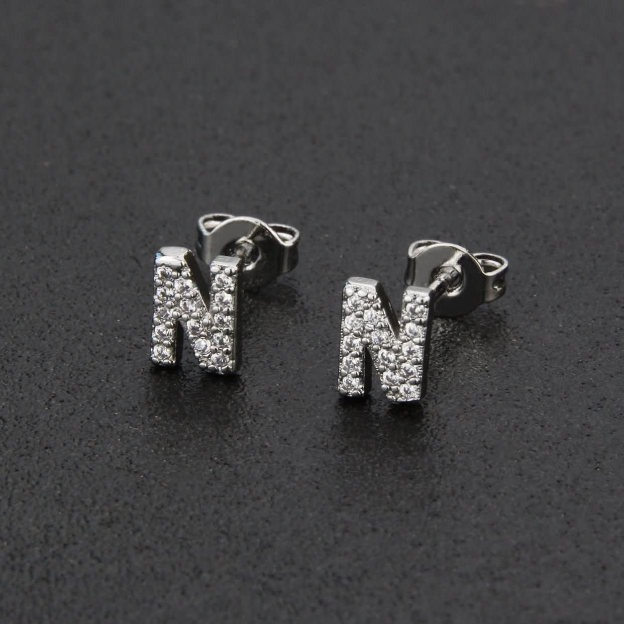 đ Diamond Lettered Earrings (100% off)
