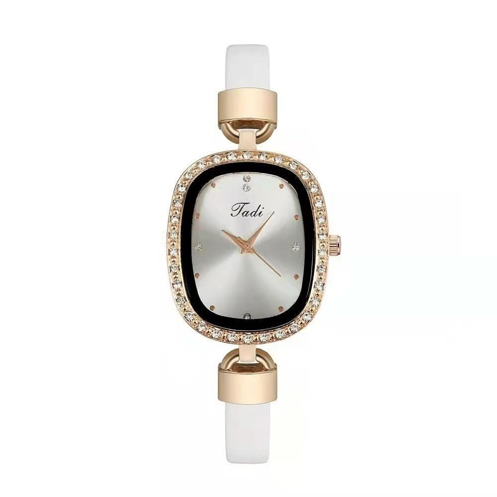 Diamond Rhinestone Thin Belt Fashion Watch bracelet set - STRAVAE