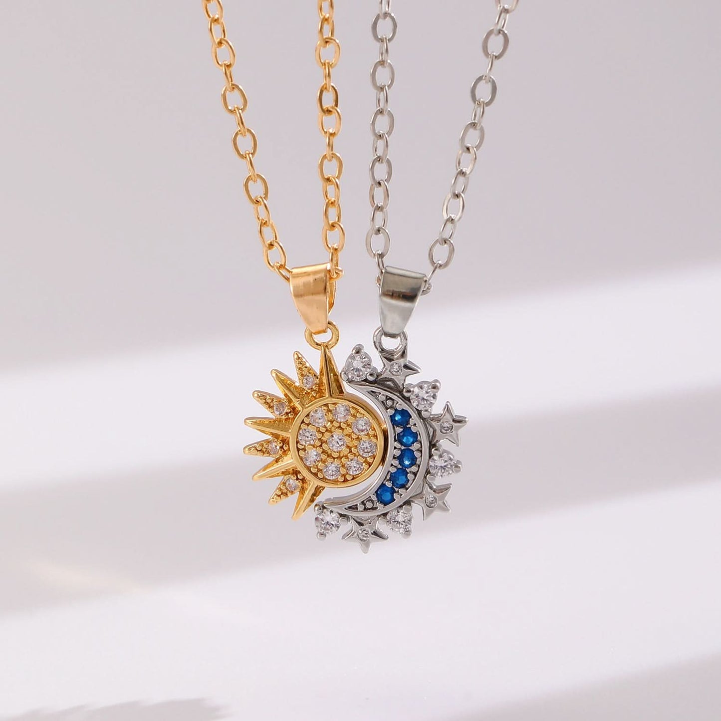 Eclipsa Duet Luxe Charm Necklace - STRAVAÉ