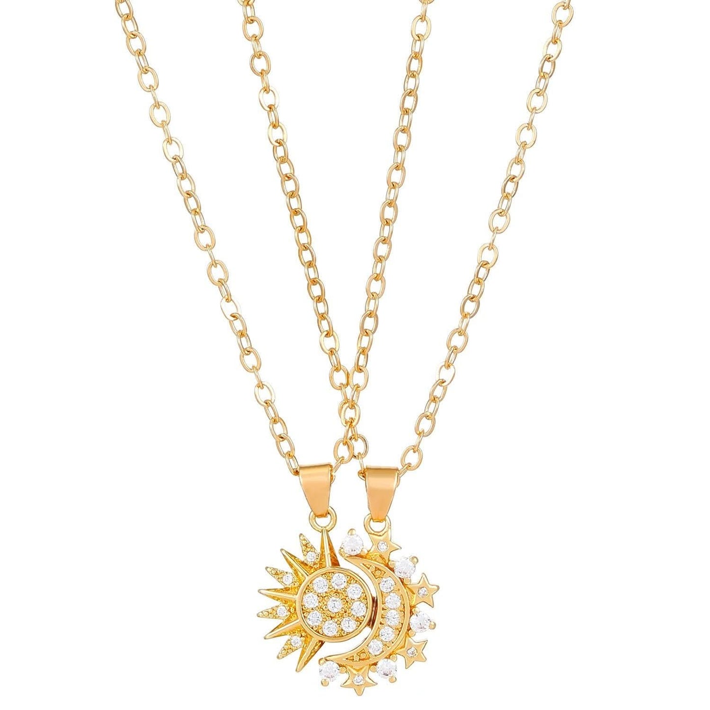 Eclipsa Duet Luxe Charm Necklace - STRAVAÉ