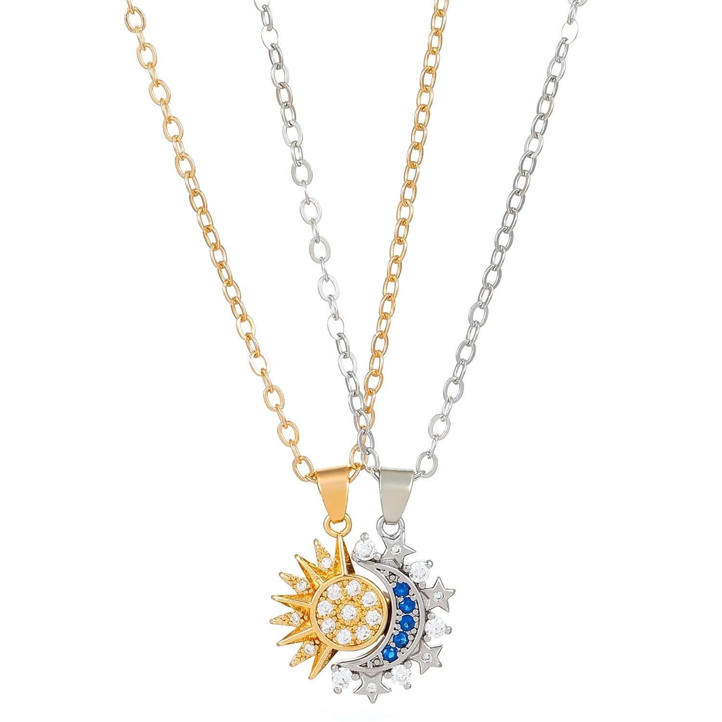 Eclipsa Duet Luxe Charm Necklace - STRAVAÉ