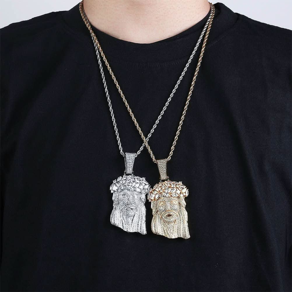 Jesus full zircon pendant - STRAVAE