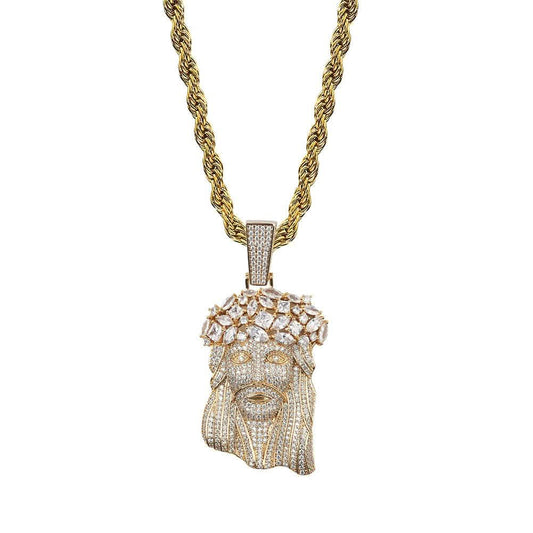 Jesus full zircon pendant - STRAVAE
