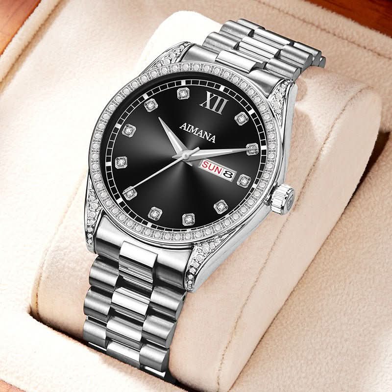 Log Series Diamond Disc Quartz Women's Watch - STRAVAE