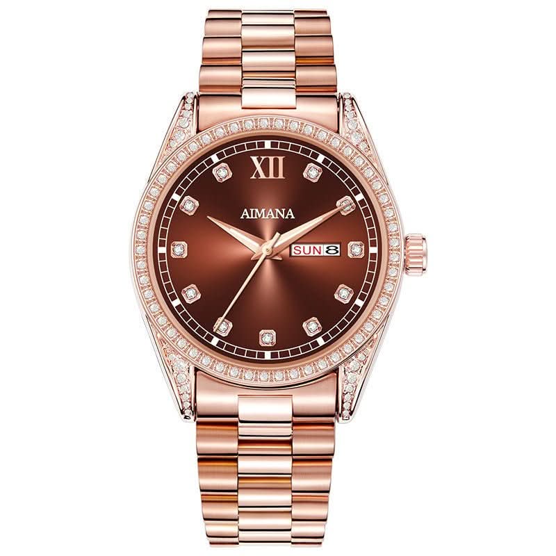 Log Series Diamond Disc Quartz Women's Watch - STRAVAE