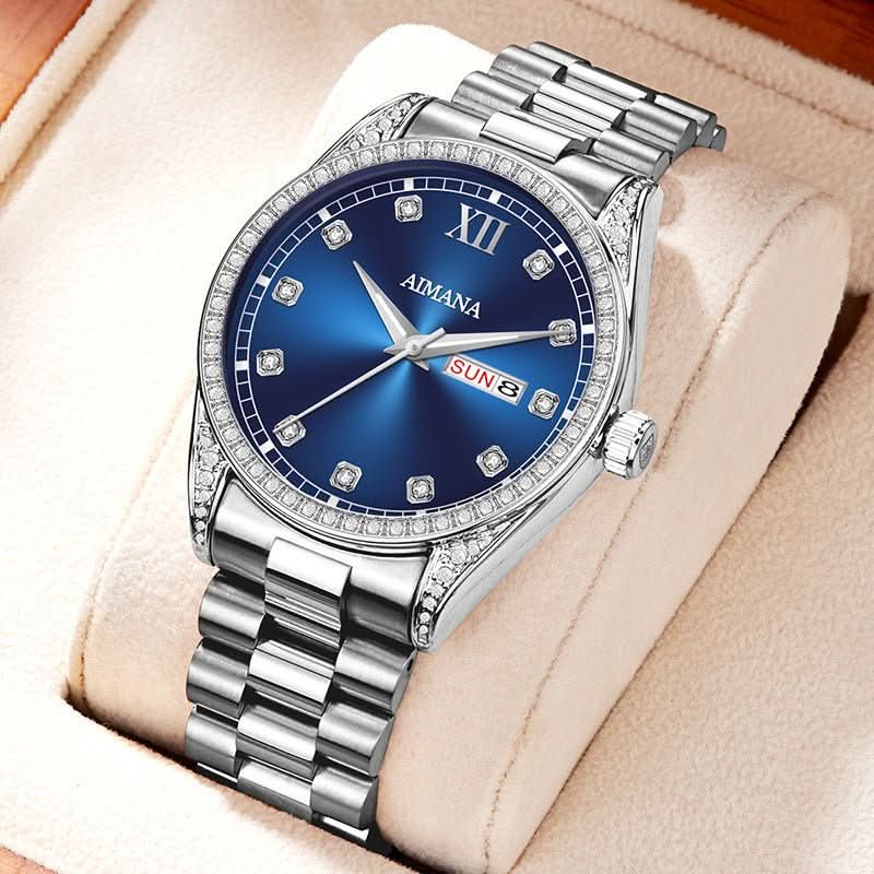 Log Series Diamond Disc Quartz Women's Watch - STRAVAE