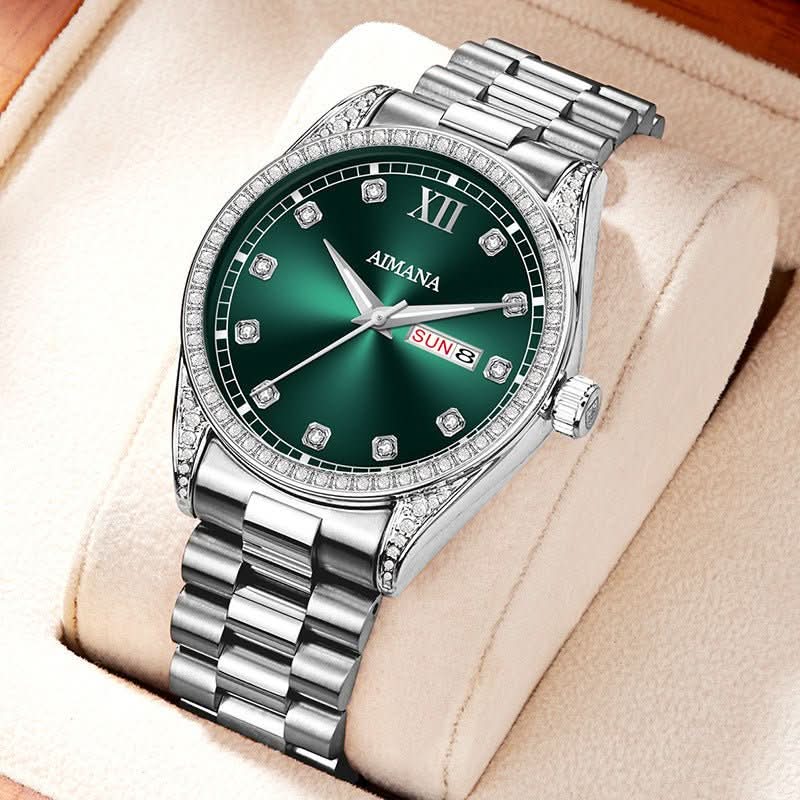 Log Series Diamond Disc Quartz Women's Watch - STRAVAE