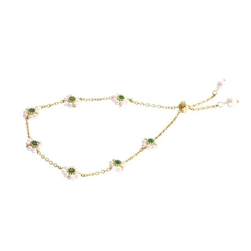Lustre Bloom Pearl Adjustable Bracelet - STRAVAÉ