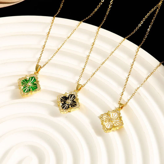 New Italian Craft Brushed Hollow Necklace - STRAVAÉ