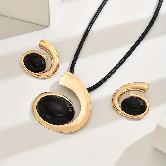 Noir Modéa necklace - STRAVAÉ