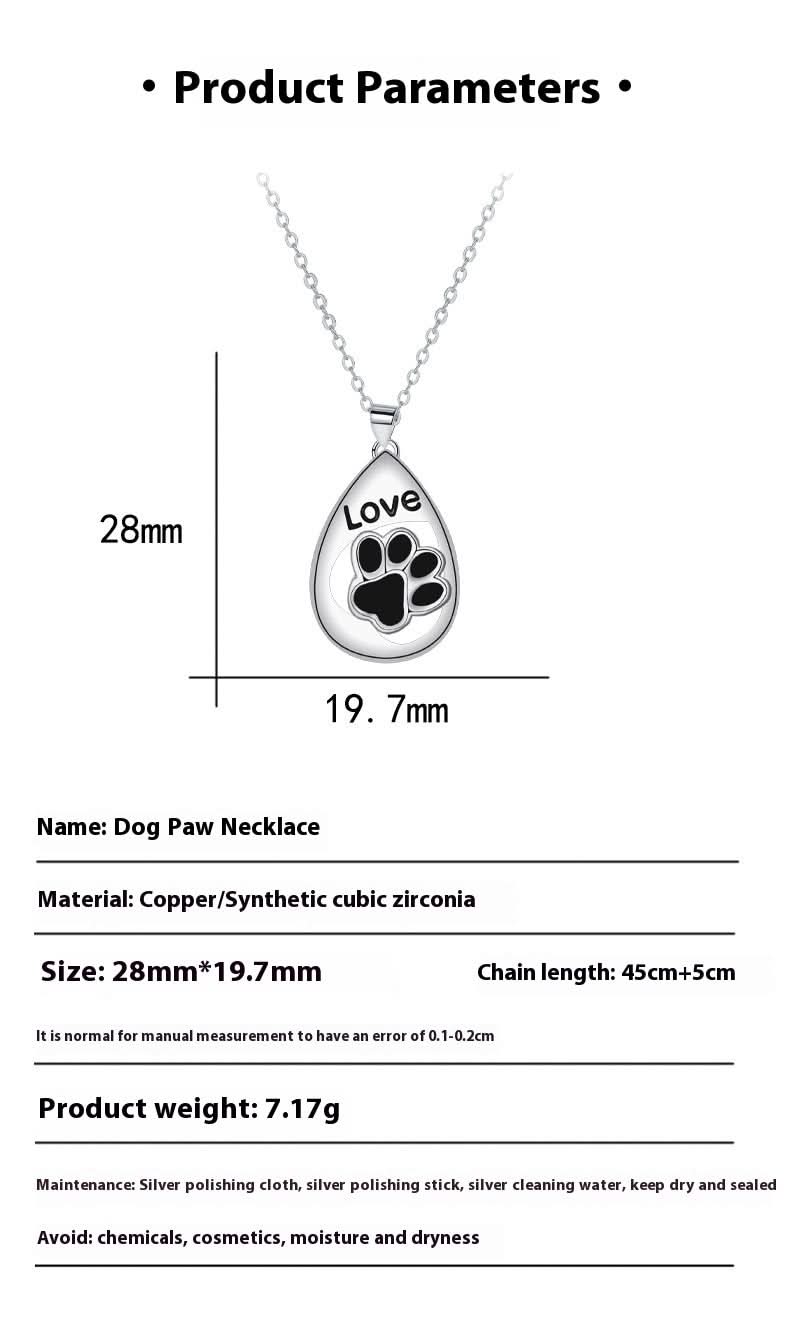 Pawprint Pendant Necklace - STRAVAÉ