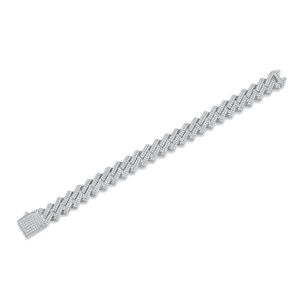 STRAVAÉ Signature: Keel Moissanite Ice Natural Diamond Bracelet - STRAVAÉ