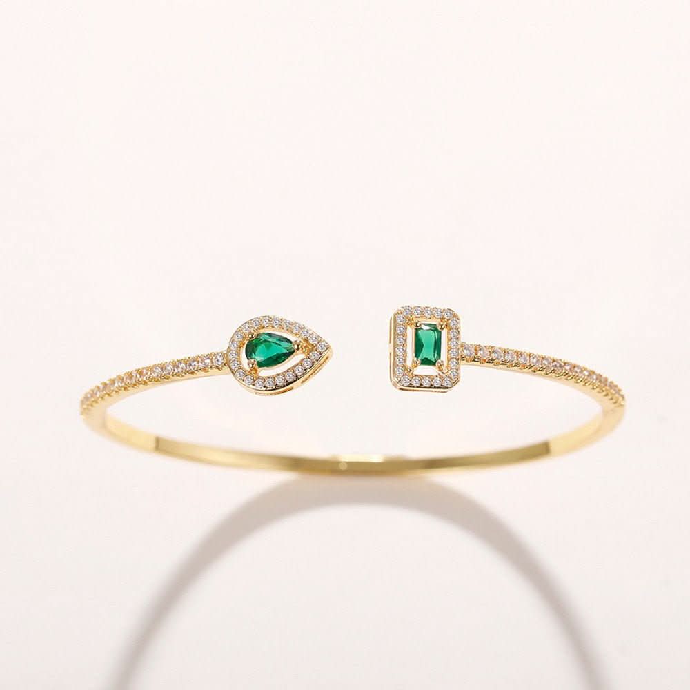 Temperament Famous inlaid Zircon Open Adjustable Bracelet - STRAVAÉ