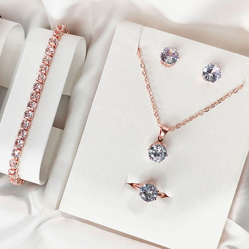 The Elegance Royale – 5 - Piece Watch & Jewelry Set (STRAVAÉ Signature) - STRAVAE