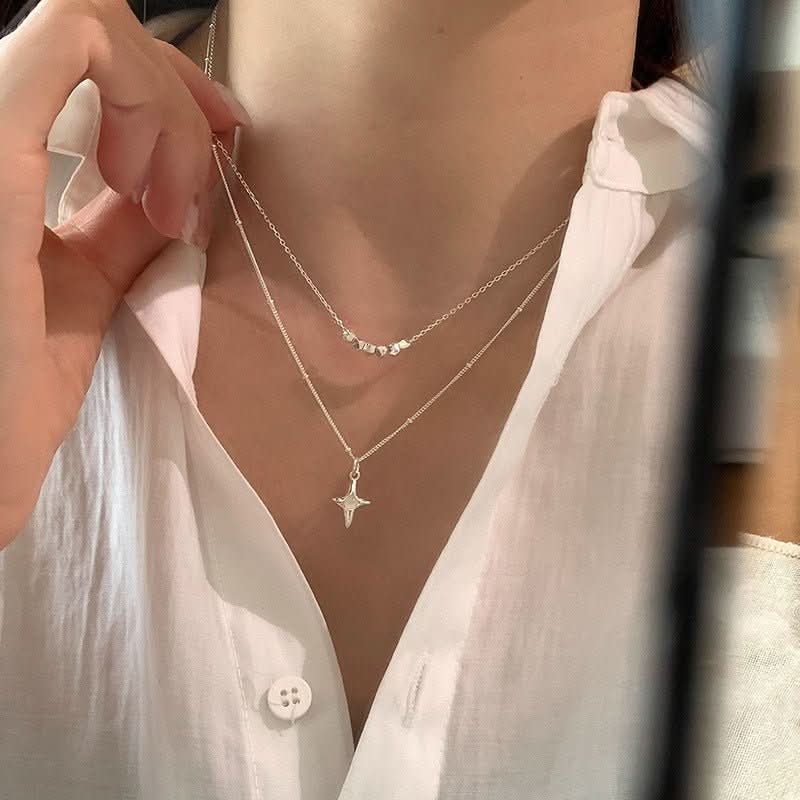 Trinity Opal Cross Necklace - STRAVAÉ