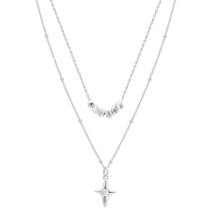 Trinity Opal Cross Necklace - STRAVAÉ
