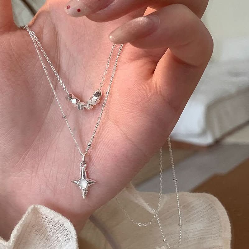 Trinity Opal Cross Necklace - STRAVAÉ