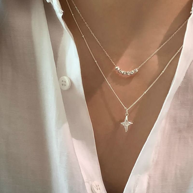 Trinity Opal Cross Necklace - STRAVAÉ