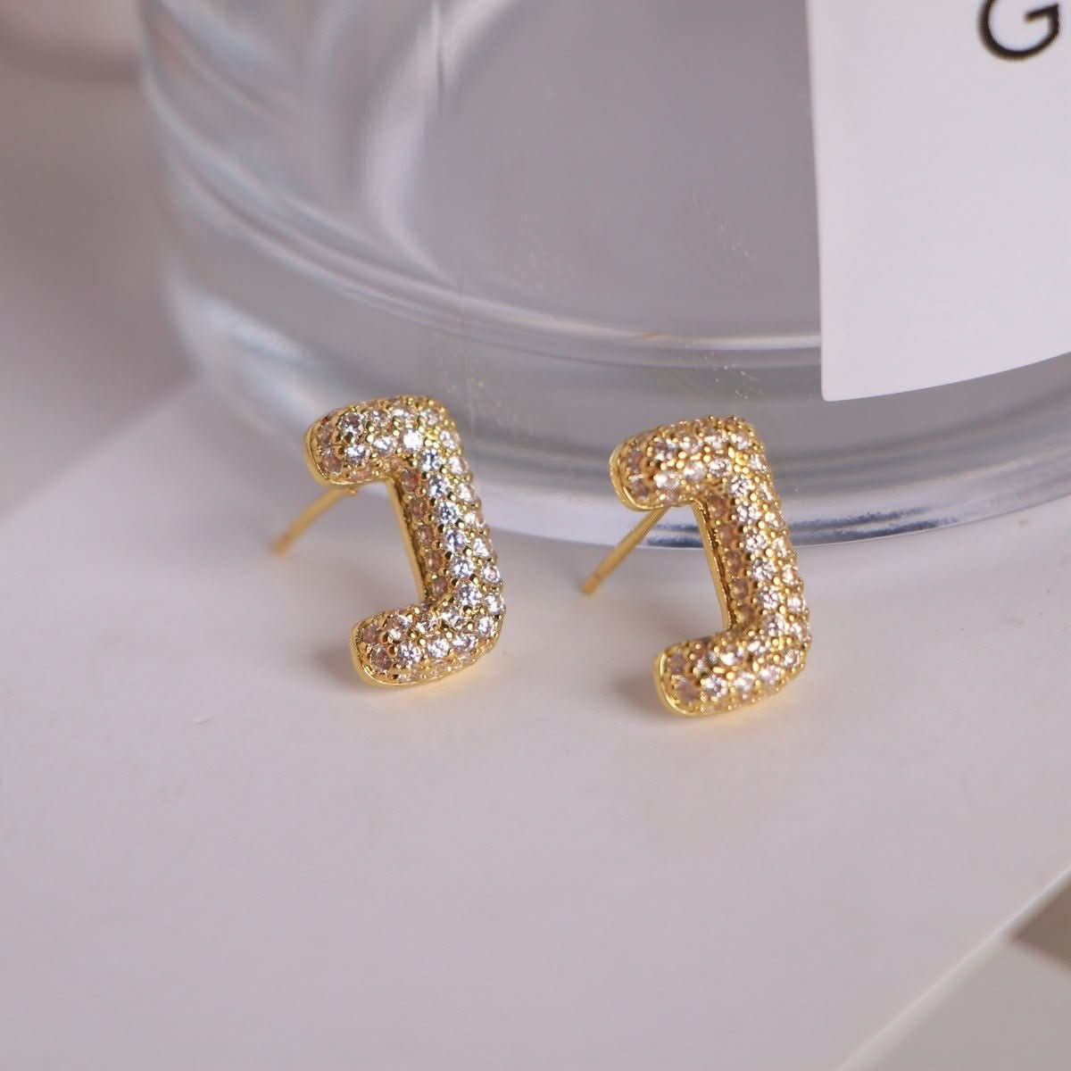 đ Zircon Initial Studs (100% off)