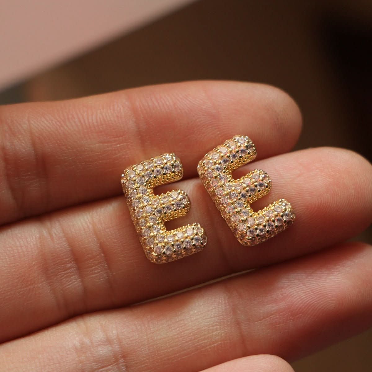 đ Zircon Initial Studs (100% off)