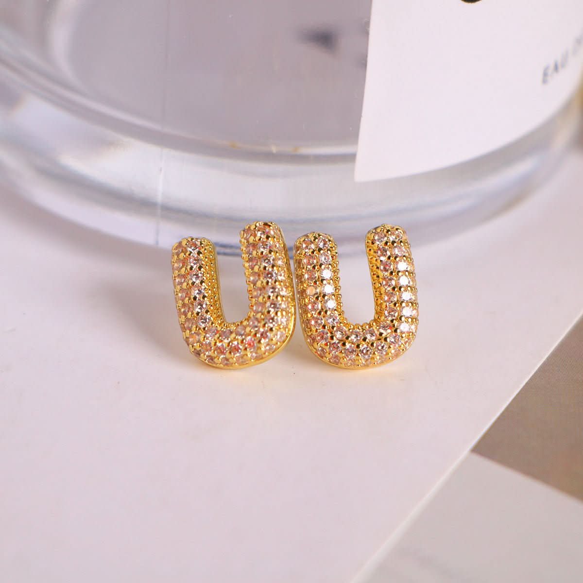 đ Zircon Initial Studs (100% off)