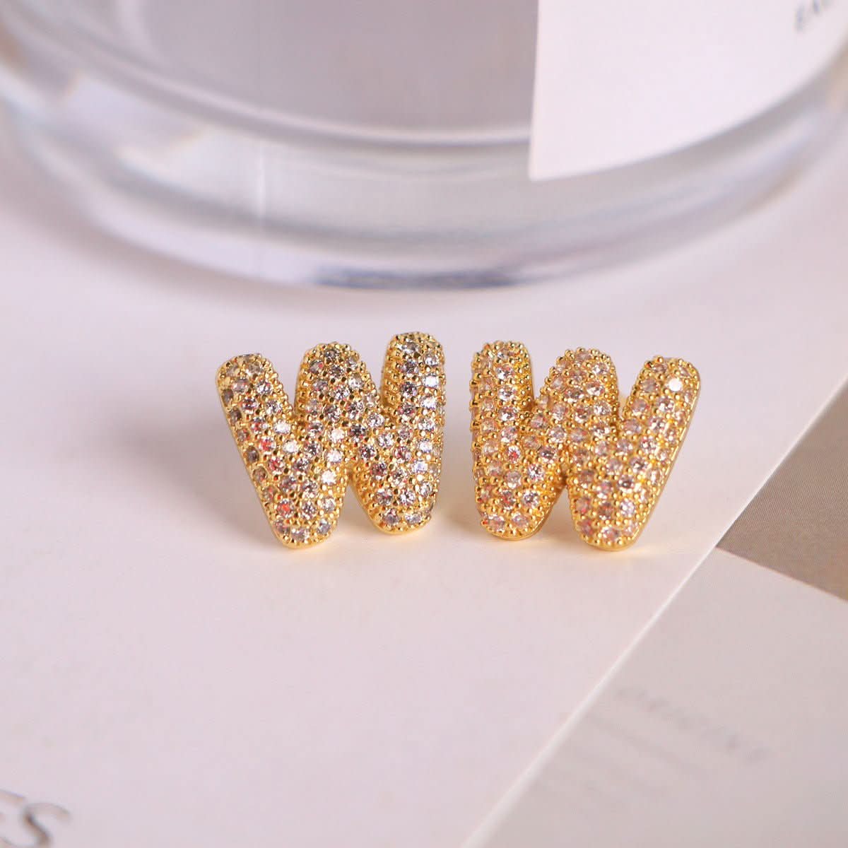 đ Zircon Initial Studs (100% off)