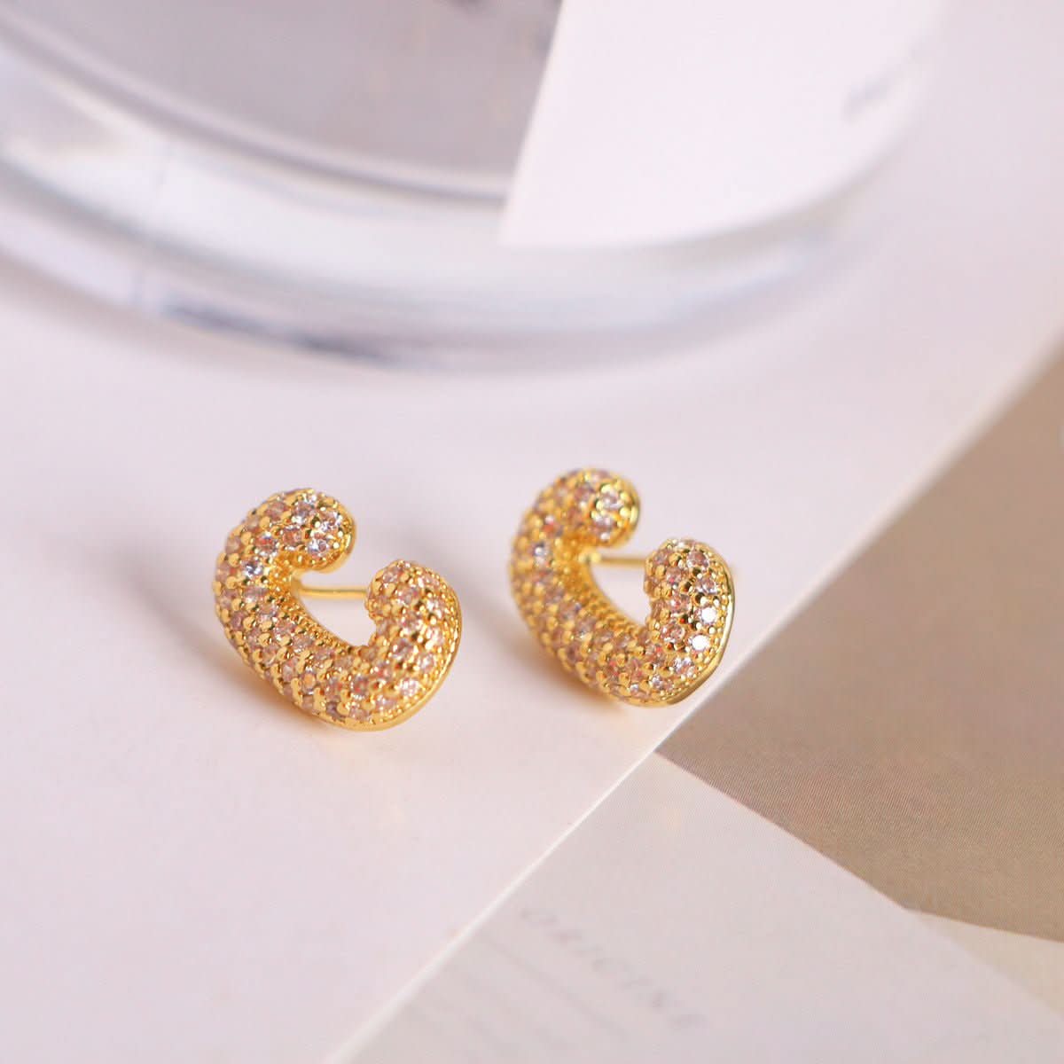 đ Zircon Initial Studs (100% off)