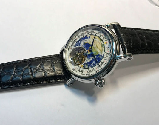 3D Globe Tourbillon Round Watch Fashion - STRAVAE