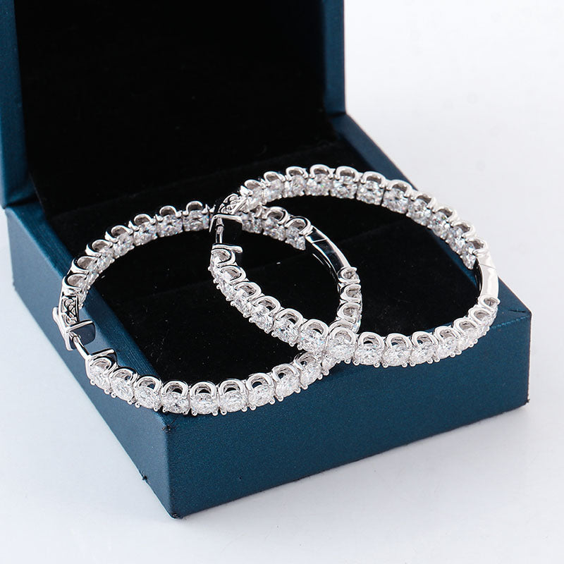 Personalized Diamond Big Ear Ring