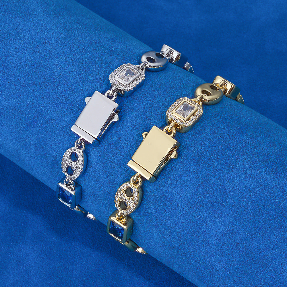 Fastener Colored Spring Bracelet