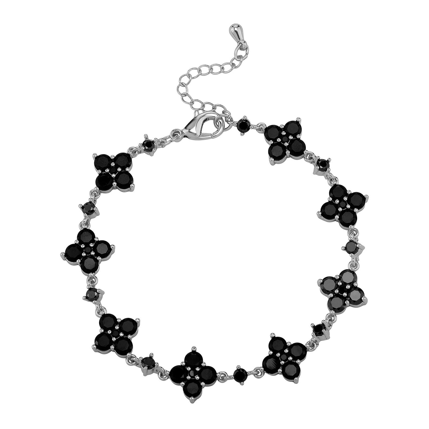 Flower Rhinestone Bracelet