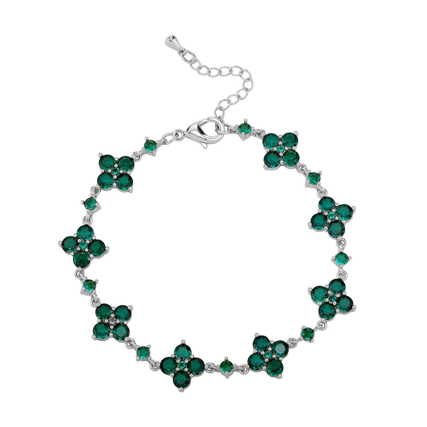 Flower Rhinestone Bracelet