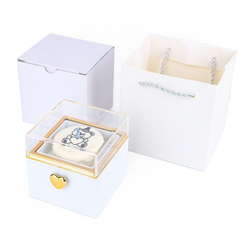 Bear Cake Surprise Flip Ring Box